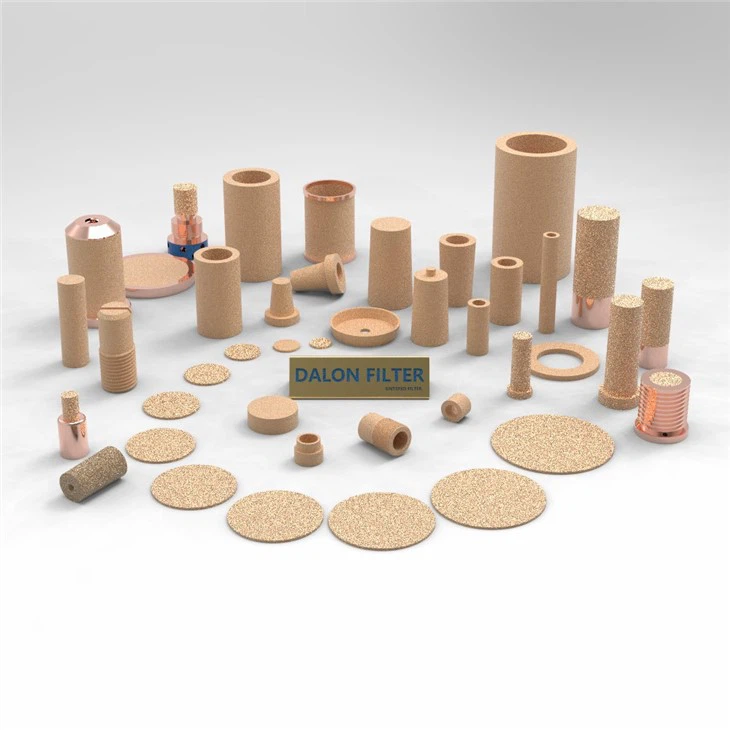 Спечений Пористий Бронзовий Латунний Газовий Фільтр